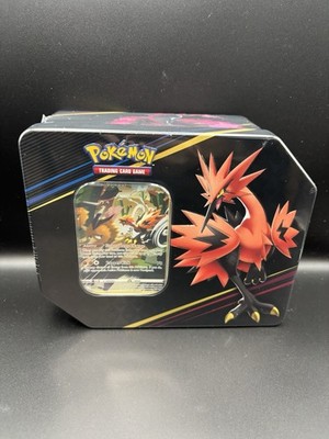 Pokemon Galarian Zapdos Crown Zenith Factory Sealed Tin - 5 Booster Packs