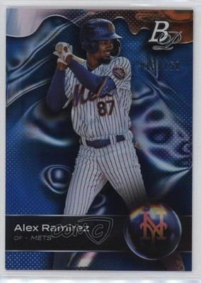 2023 Bowman Platinum Top Prospects Blue 83/150 Alex Ramirez #TOP-18 15tx