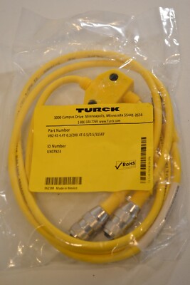 TURCK UX07923 CABLE YELLOW VB2- RS 4.4T-0.3/2RK 4T-0.5/0.5/S1587