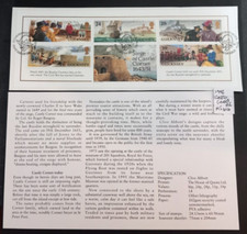 GB Guernsey 1993 Commemorative Stamps~Castle Cornet~M/S~VFU~on piece~ex fdc