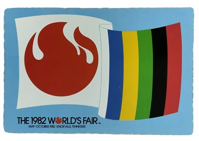 Postcard Worlds Fair 1982 Knoxville Tennessee USA Near Great Smoky Mountains A3