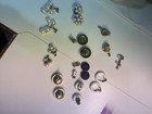 Lot of 9 Vintage Earrings Pearl Like  Clip-on Screw back — photo 2