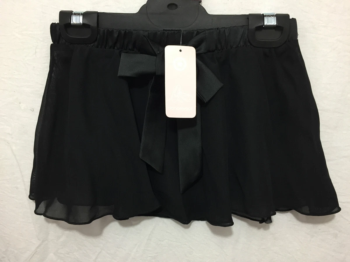 BNWT Girls Sz 10 Smart Black Target Dancewear Chiffon Elastic
