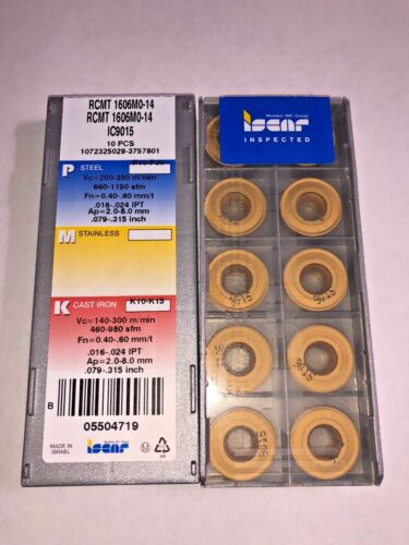 Iscar Indexable Carbide Turning Inserts RCMT 1606MO-14 Grade IC9015 - Picture 2 of 2