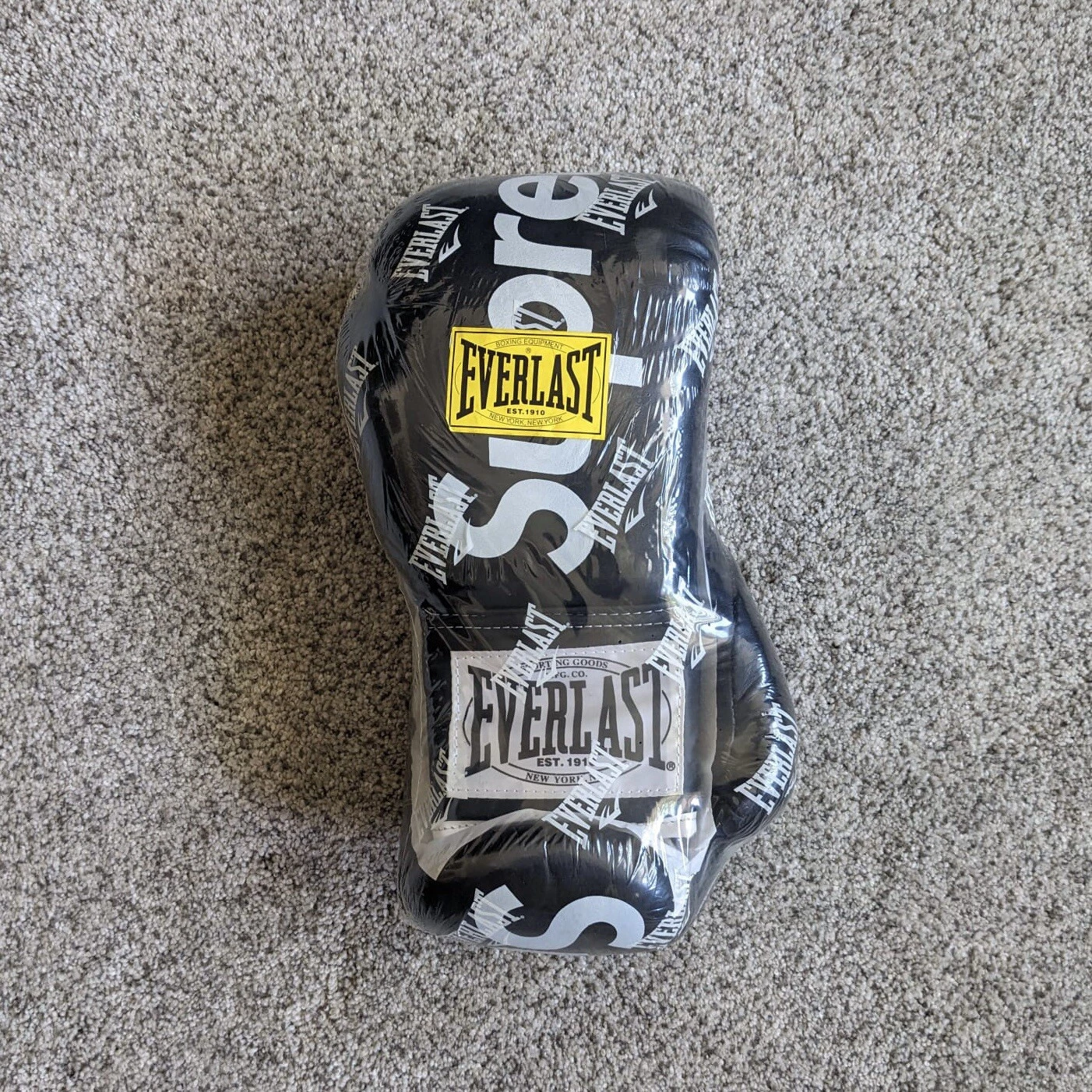 Gants de boxe FW08 Supreme Everlast noir 2008 neufs deadstock