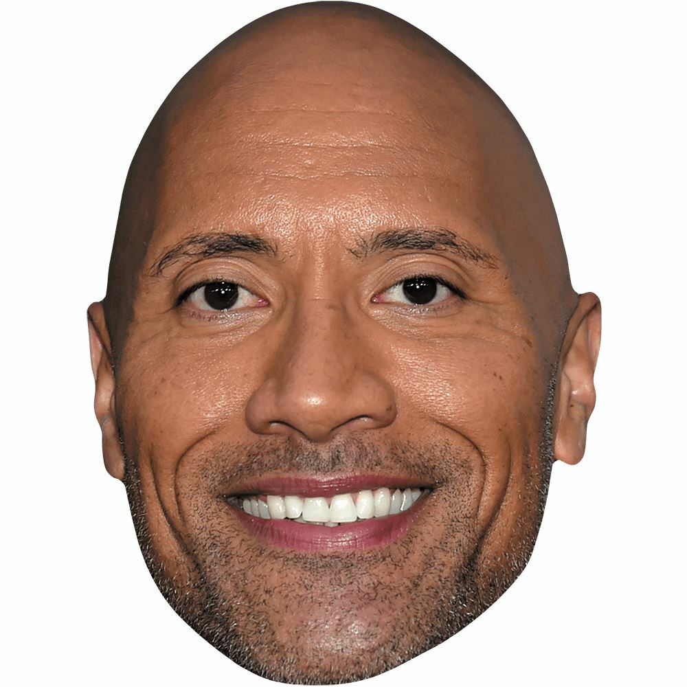 Dwayne 'The Rock' Johnson (Stubble) Maschere di persone famose