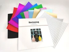Snc Tuning High Quality Assorted Shimmer 12"X12 Vinyl Sticker Sheets 11 Pk