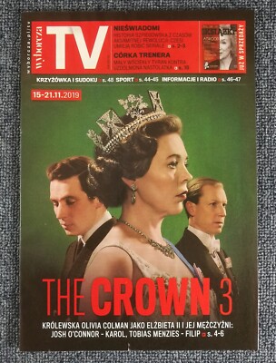 OLIVIA COLMAN - JOSH O'CONNOR - TOBIAS MENZIES THE CROWN mag.Poland 2019