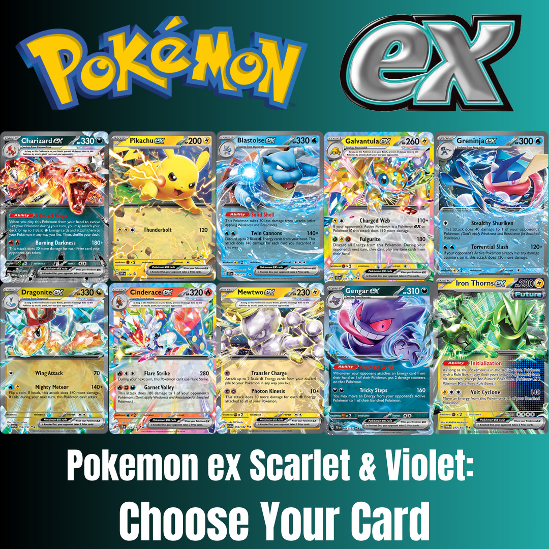 Pokemon ex Choose Your Card! Double Rare SV English Near Mint Huge Selection