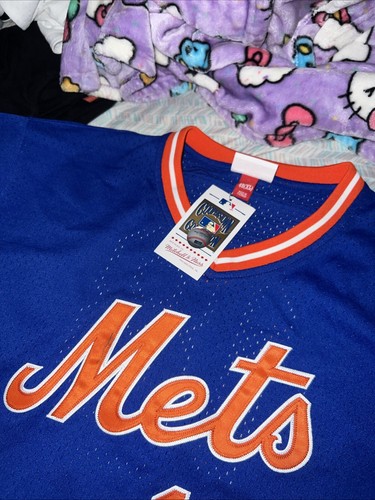 Mitchell & Ness New York Mets Mlb Darryl Strawberry #18 Jersey Authentic Blue XL - Picture 3 of 5