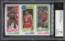 1980 Topps Basketball Erving Bridgeman Erving BVG 7