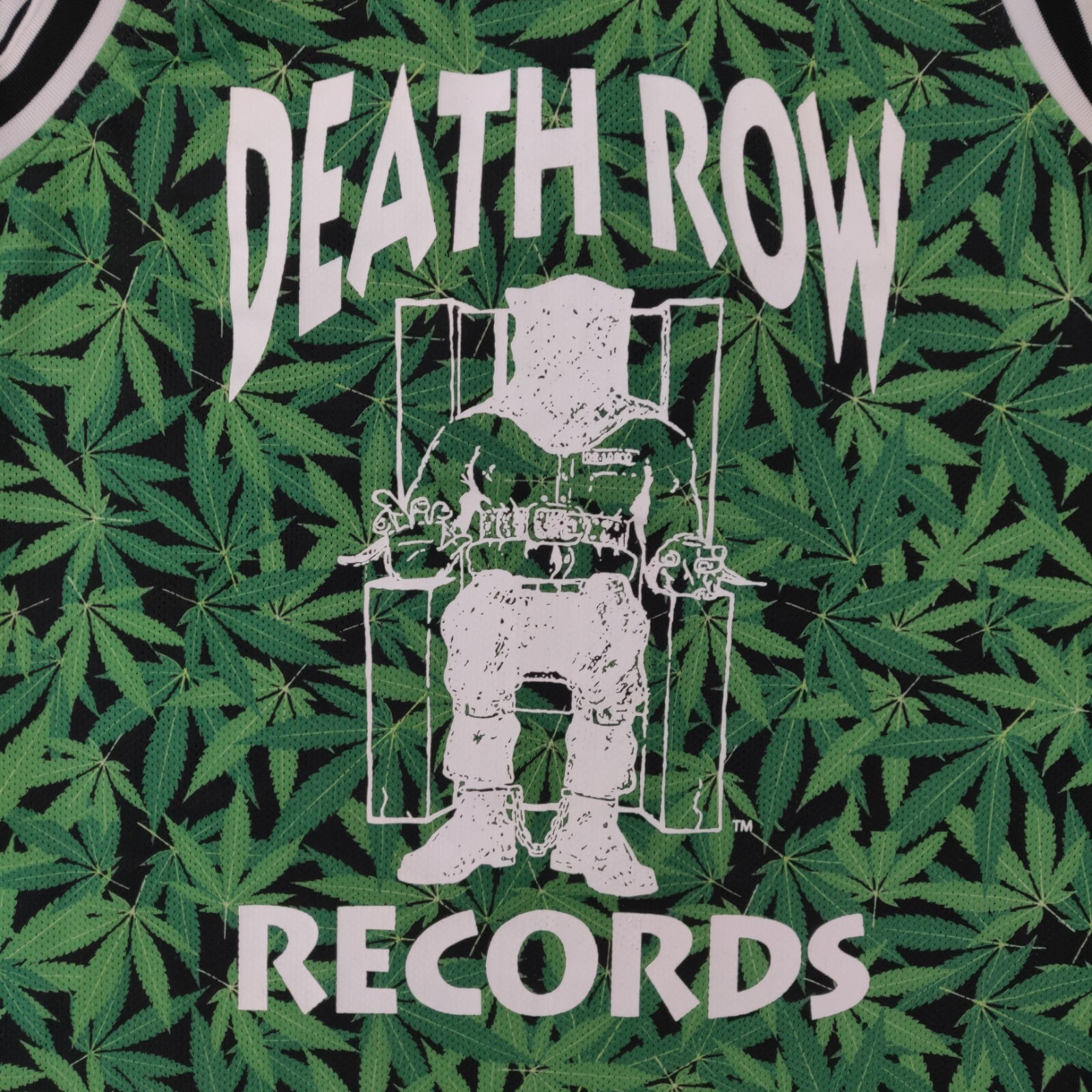 FILA Maglia basket Death Row Records uomo media M maglia verde hip hop
