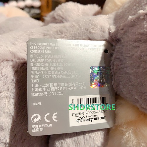 Thumper rabbit plush shanghai disney disneyland exclusive - Picture 2 of 2