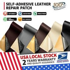 Leather Repair Kit Self-Adhesive Patch Stick on Sofa Clothing Car Seat Couch US