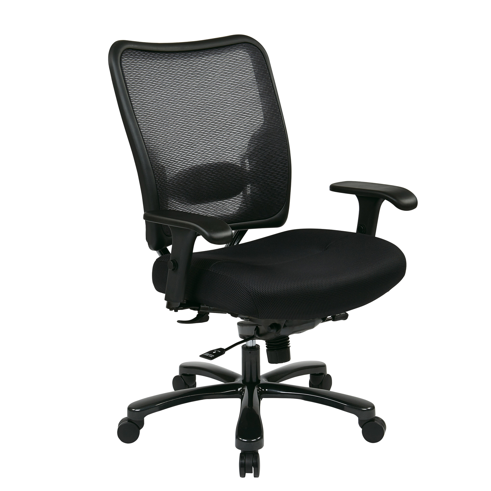 Office Star Big & Tall Air Grid Office Desk Chair, up to 400 lbs., Black, NEW