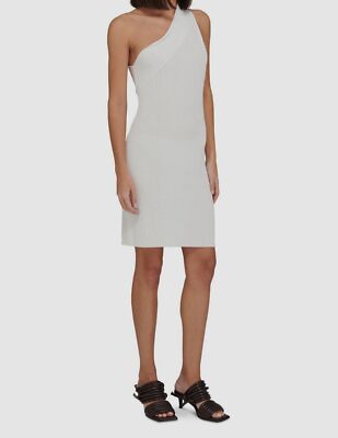 $475 Aeron Women's White Ellis Asymmetric Knit Mini Dress Size L | eBay $475 Aeron Women's White Ellis Asymmetric Knit Mini Dress Size L | eBay