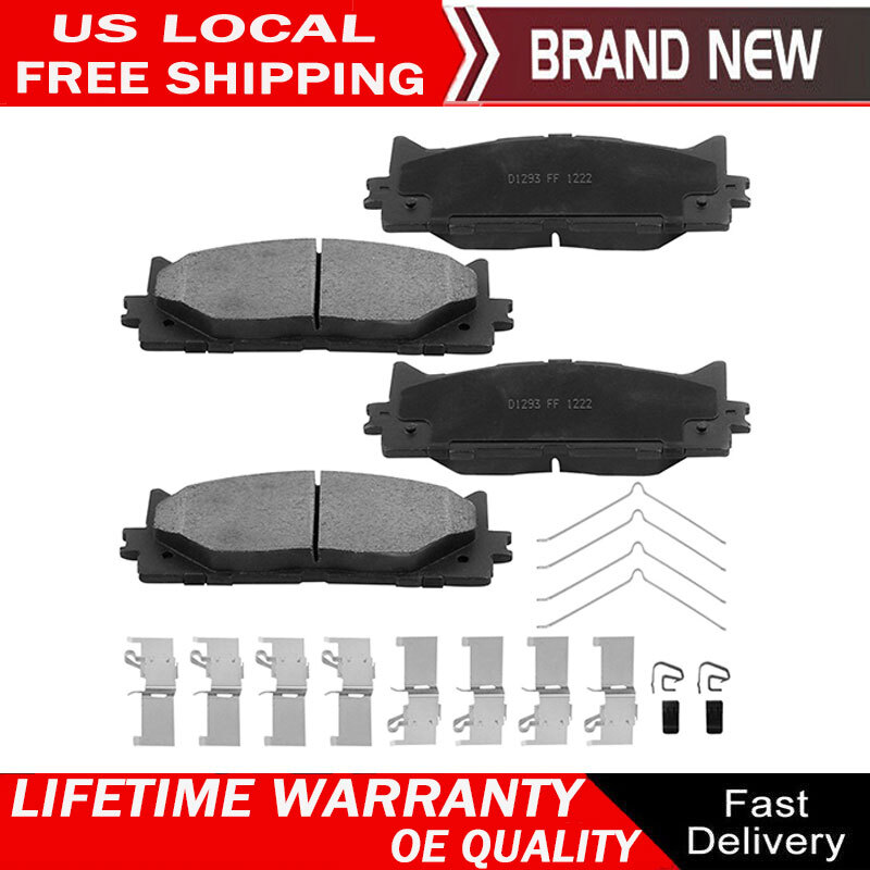 4x Front Disc Brake Pads For 08-17 TOYOTA CAMRY AVALON LEXUS