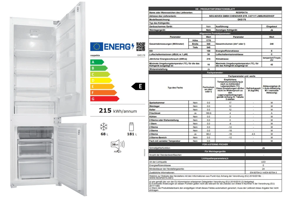 Küche Küchenzeile Küchenblock Winkelküche Weiß Beton Malia 280x172 cm Respekta - Bild 2 von 4