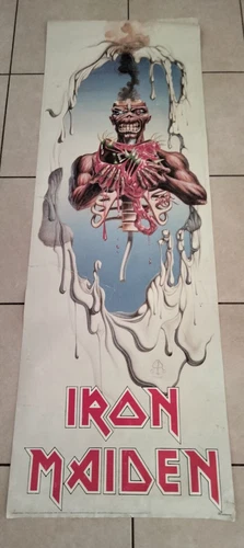  IRON MAIDEN Poster Door/Affiche Vintage 1988