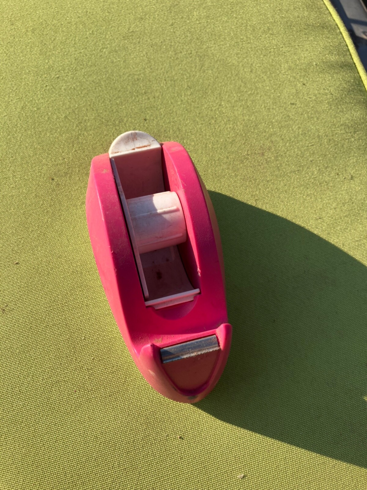 Desktop Tape Dispenser Non-Skid Base for Packaging in OfficeRestaurant Pink-image