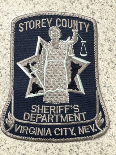 SHERIFF'S DEPARTMENT Virginia City Nevada STOREY COUNTY Uniform Patch - Picture 1 of 3