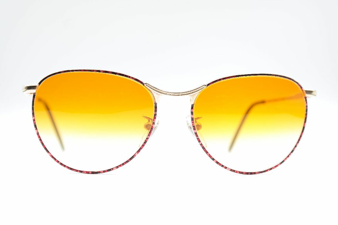 Vintage RH 1058 F14 Oro Rosso Ovale Occhiali da Sole Occhiali N
