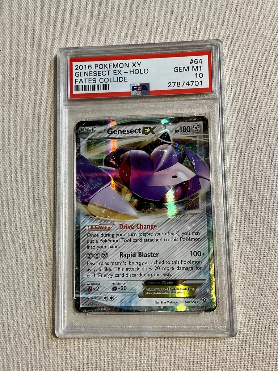  Pokemon - Genesect-EX (64/124) - XY Fates Collide - Holo : Toys  & Games