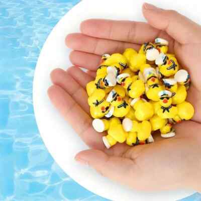 16 Stck. Resin Schiff Gelb Kapitän Mini Ente Kreuzfahrt Enten Set