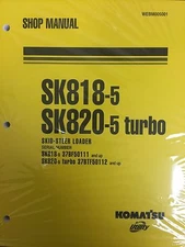 Komatsu Service SK818-5, SK820-5 TURBO Skid Steer Shop Manual