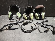 David Clark - Aviation Headsets (x3)  H3332/h10-00/h10-36