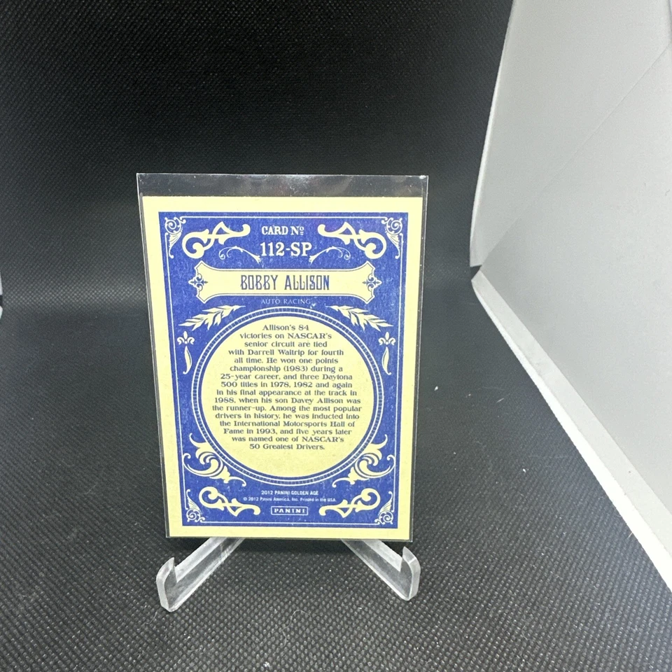 2012 Panini Golden Age No. 112-SP Bobby Allison - Image 2 of 2