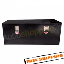 RKI H602424-2 60"x24"x24" Black Steel H-Series Double Doors Underbody Tool Box