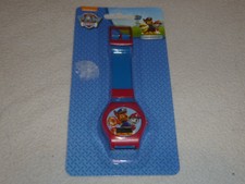 NEW ON CARD NICKELODEON PAW PATROL LCD WATCH PLASTIC DIGITAL KIDS BOY RED DIAL