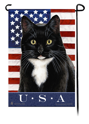 Tuxedo Black/White True Blue Patriotic Flag
