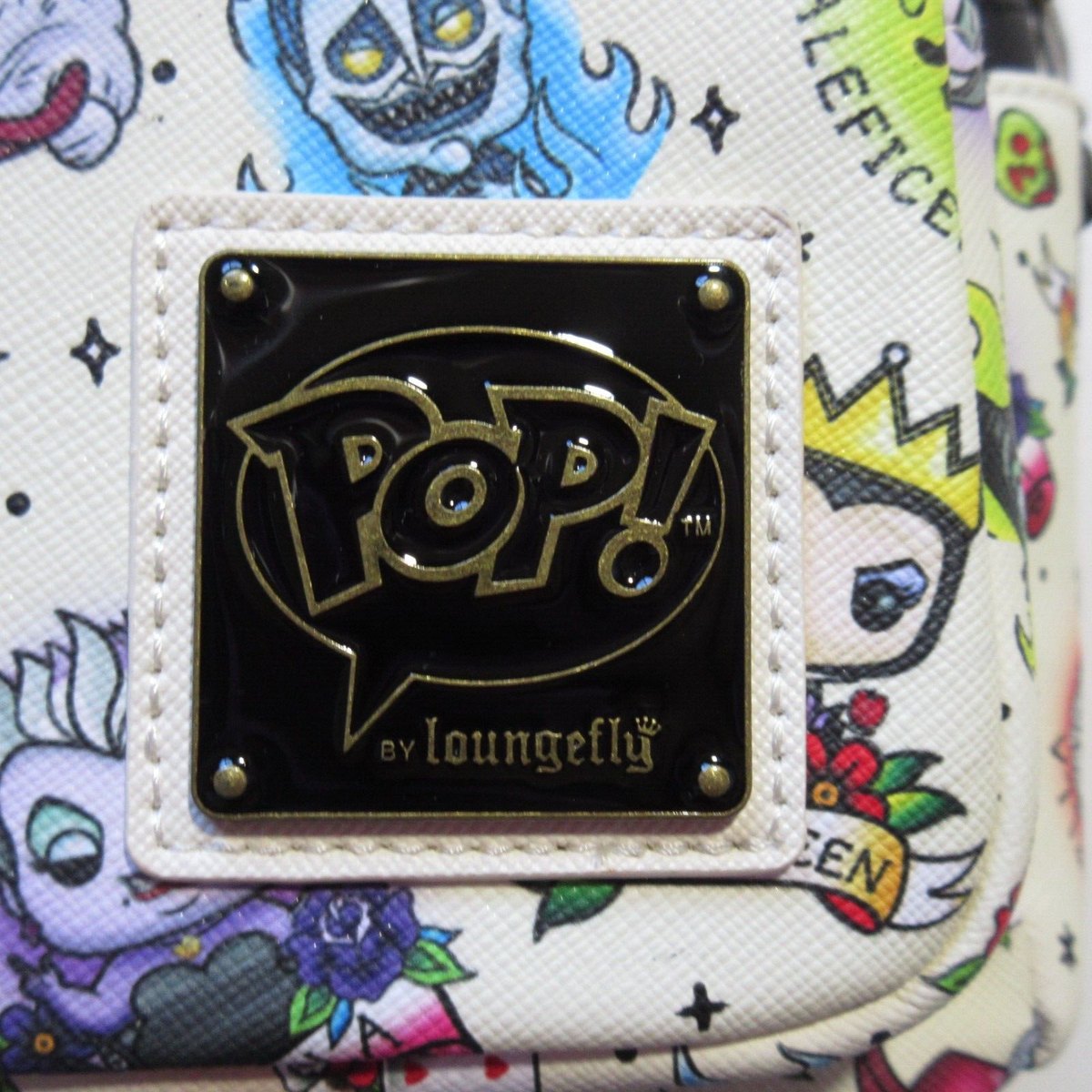NWT Loungefly POP! x Disney Villains Tattoo Print Mini 
