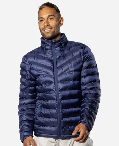 Nathan Men’s BFF Dark Blue Peacoat Windproof Waterproof Puffer Jacket Size L - product listing photo