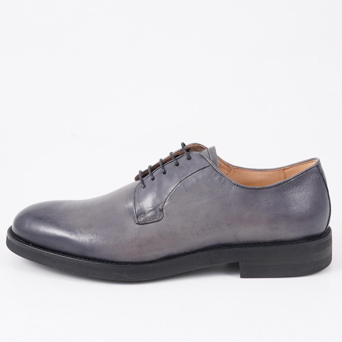 SAOLA Scarpe eleganti Campanile antiche grigio liscio pelle di vitello derby US 11 (Eu 44)