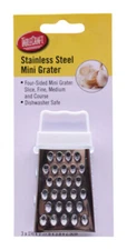 Tablecraft Silver Stainless Steel Mini Box Grater