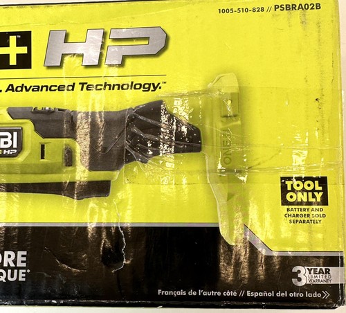 Ryobi One+ HP 18V 3/8 in Right Angle Drill Brushless Tool Only Model PSBRA02B - Picture 9 of 10