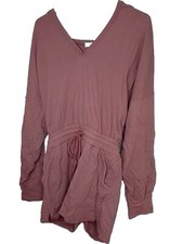 Lulus Romper Mauve Pink M Medium Sweater Relaxed Lounge New NWT