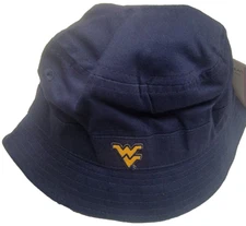 Two Feet Ahead Baby West Virginia Mountaineers Blue Infant Bucket Hat Cap NEW
