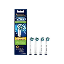 Oral B Cross Action Toothbrush Heads Replacement Refills for Electric Pack of 4