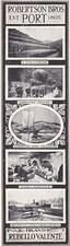 ROBERTSON BROS. Est. 1805 PORTS REBELLOVALENTE Illustrated Book Mark Ref 46789