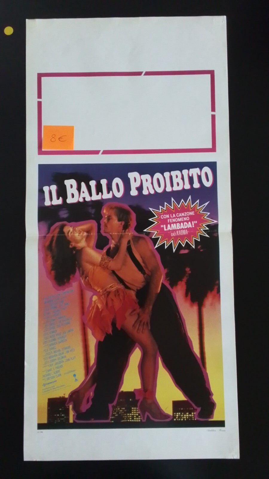 Locandina originale film Il ballo proibito (1990) - Regia di Joel Silberg