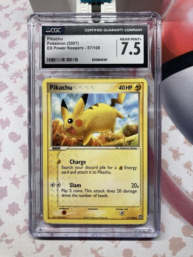 Pikachu graded CGC 7.5 for sale on eBay