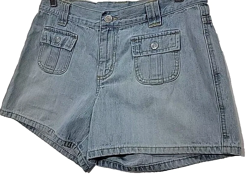 Pantalones cortos de mezclilla vintage Polo Ralph Lauren Saturday azul lavado claro para mujer talla 6 Foto 3 de 4