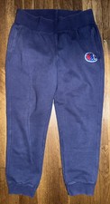 Champion Reverse Weave Blue Sweatpants Joggers Size Large Vintage Active Wear