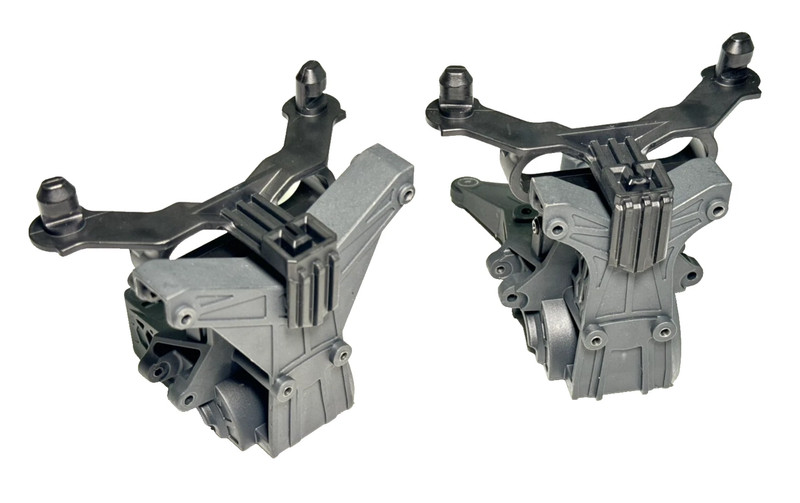 Arrma Big Rock V4 223s GearBox Cover Bulkhead CLIPLESS Body Mounts Tow ARA4312V4