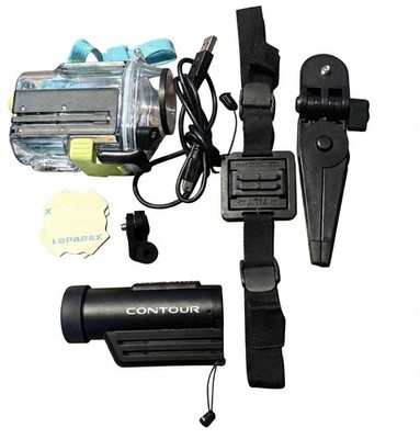 Rare Contour Roam 3 HD Waterproof Action Sport Camera with Accessories WORKS