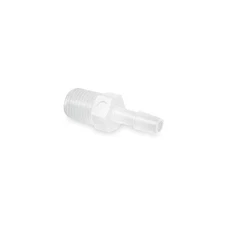 ELDON JAMES A4-6HDPE Adapter,Thread To Barb,Poly,1/4 In,PK10 1ZJW1